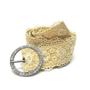 Yellow Lace Women's Fashion Belt